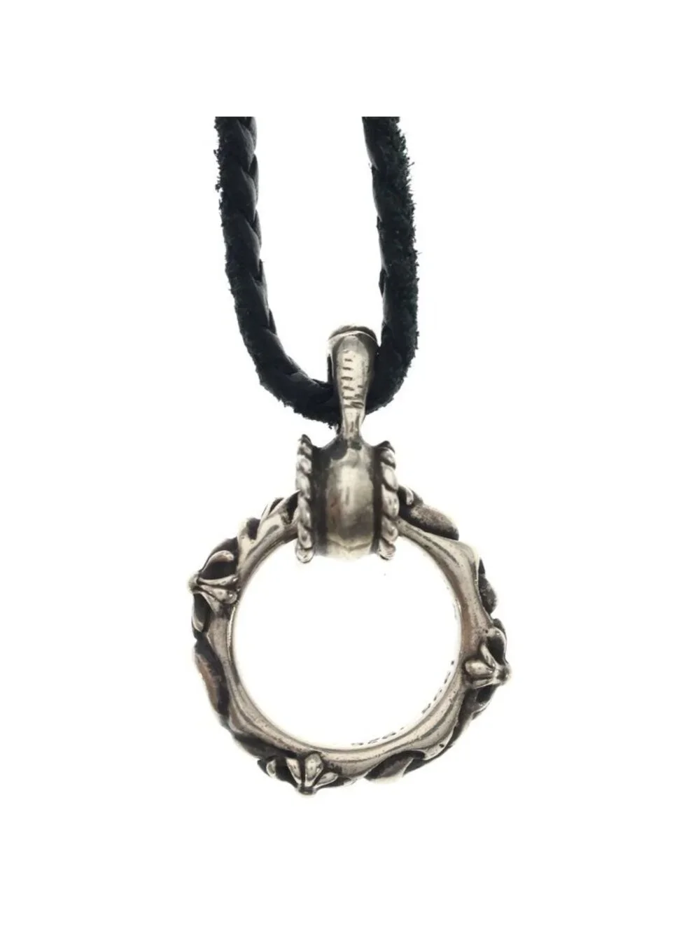 Chrome Hearts Ewlp Sbtband Motif Eyewear Loop Leather Braid Sbt Band Ring